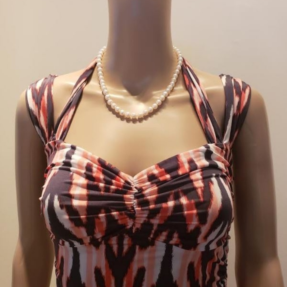 Guess Tie Ruched Bodycon Sexy Dress
